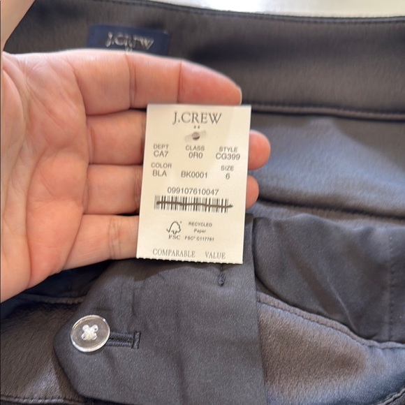 J. Crew Crepe straight-leg cropped pant Size 6 - Picture 11 of 13